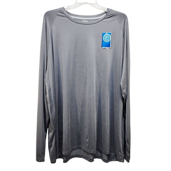 Northyard Mens Long Sleeve Shirt SPF 50 UV Protection Size 4XL Gray - Picture 3 of 9